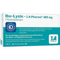 IBU-LYSINE 1A Pharma 400 mg ibuprofen (as ibuprofen-DL-lysine (1:1)) UK