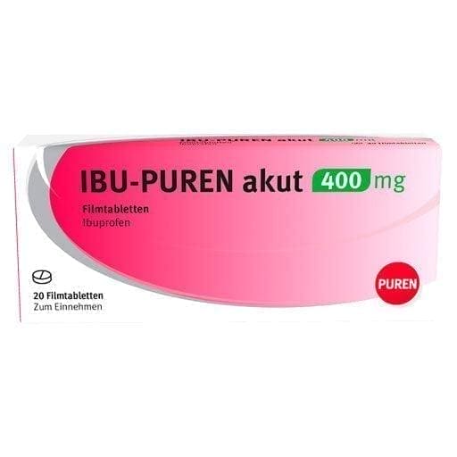 IBU-PUREN acutem, ibuprofen, pain, 400 mg film-coated tablets UK