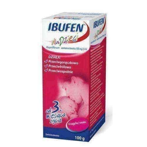 Ibufen 100mg suspension 100 ml of strawberry flavor UK