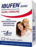 Ibufen JUNIOR 10 x 0.2g capsules UK
