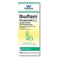 IBUFLAM children's juice, ibuprofen, against fever and pain UK