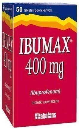 IBUMAX 400mg x 50 tablets How to relieve back pain UK