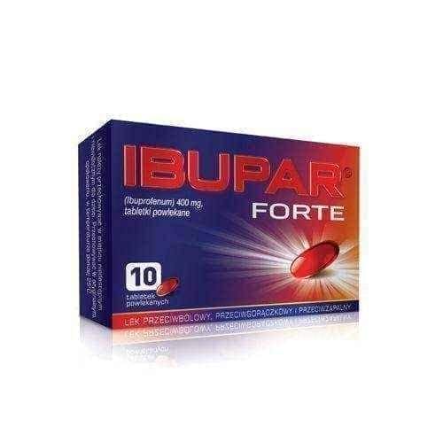 Ibupar Forte 0.4 g x 10 tablets, lower back pain UK