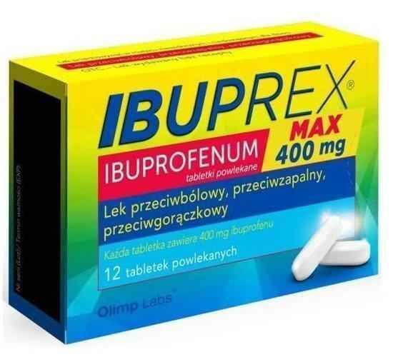 Ibuprex Max 0.4g x 12 tablets UK