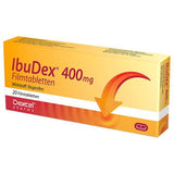 Ibuprofen, IBUDEX 400 mg film-coated tablets UK