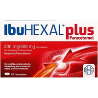 ibuprofen, IBUHEXAL plus paracetamol film tablets UK
