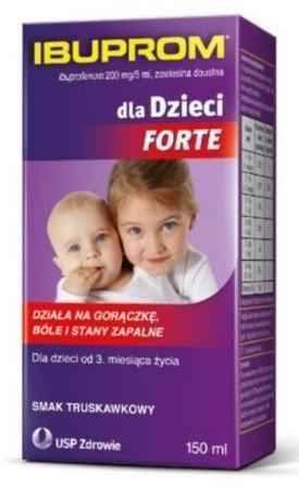 Ibuprom For Children Forte 0.2g / 5ml suspension 150 ml UK