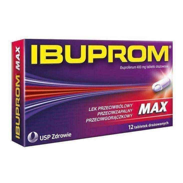 IBUPROM MAX x 12 tablets, ibuprofen UK