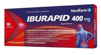 Iburapid 400mg x 10 tablets, ibuprofen UK