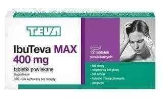 IbuTeva Max x 12 tablets UK