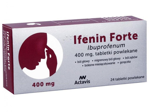 IFENIN FORTE 400mg x 24tablets, ibuprofen UK