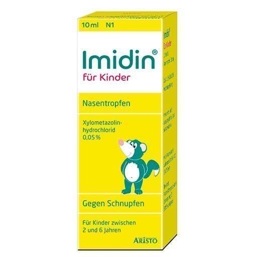 IMIDIN nasal drops for children 10 ml Xylometazoline hydrochloride UK