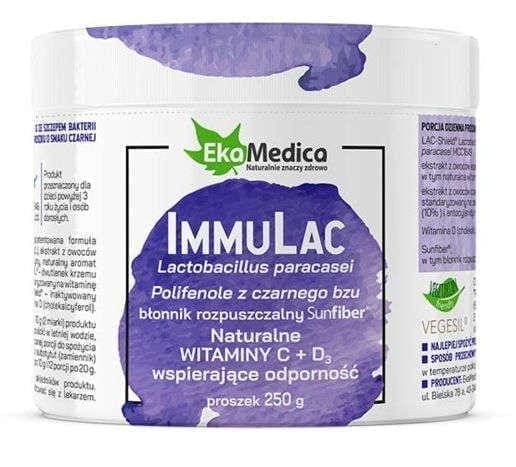 ImmuLac, vitamins C, D, elderberry extract, Sambucus nigra UK