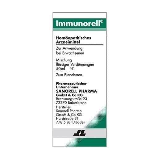 IMMUNORELL mixture 50 ml Echinacea, Ferrum phosphoricum, Eupatorium perfoliatum UK