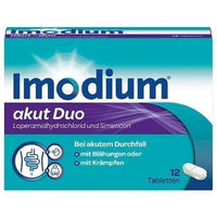 IMODIUM acute duo, loperamide hydrochloride, simethicone UK