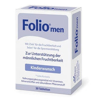 Increase male fertility, male fertility vitamins, FOLIO men tablets UK