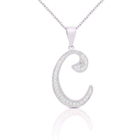 Initial Necklace Silver UK