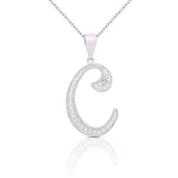 Initial Necklace Silver UK