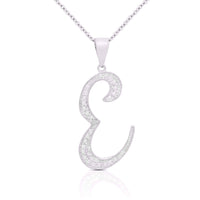 Initial Necklace Silver UK