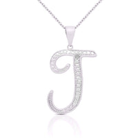 Initial Necklace Silver UK