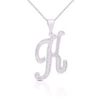 Initial Necklace Silver UK