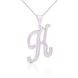 Initial Necklace Silver UK