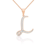 Initial Necklace Silver UK