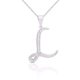 Initial Necklace Silver UK