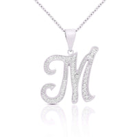Initial Necklace Silver UK