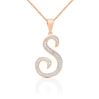 Initial Necklace Silver UK