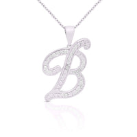 Initial Necklace Silver UK