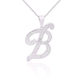 Initial Necklace Silver UK