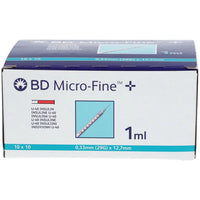 BD MICRO-FINE+ insulin syringe 1 ml U40 12.7 mm