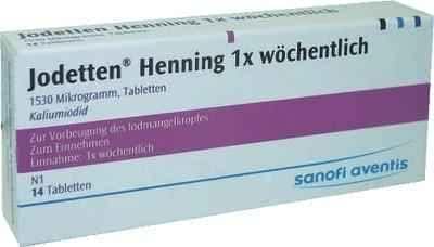 IODETTEN Henning tablets once a week 14 pc Potassium iodide UK