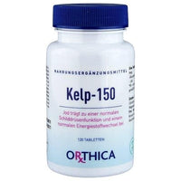 Iodine deficiency, kelp extract iodine, ORTHICA Kelp 150 tablets UK