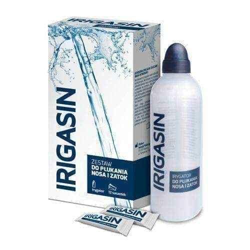 Irigasin set for rinsing the nose and sinus douche, sinus rinse kit UK