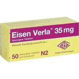 IRON VERLA 35 mg, iron(ii) gluconate, iron deficiency treatment UK