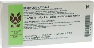 ISCUCIN crataegi strength B ampoules UK