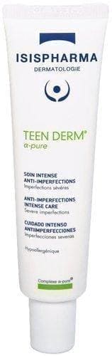 ISISPHARMA Teen Derm Alfa Pure cream combating inflammatory changes of acne skin 30ml UK