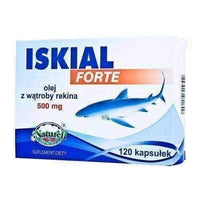 ISKIAL FORTE 500mg x 120 capsules shark liver oil benefits, omega 3 fish oil 6+ UK