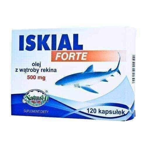 ISKIAL FORTE 500mg x 120 capsules shark liver oil benefits, omega 3 fish oil 6+ UK