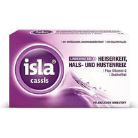 ISLA CASSIS dry mouth, sore throat pastilles UK
