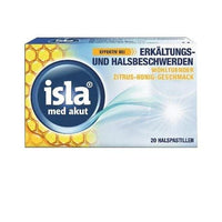 ISLA MED acute citrus-honey pastilles UK