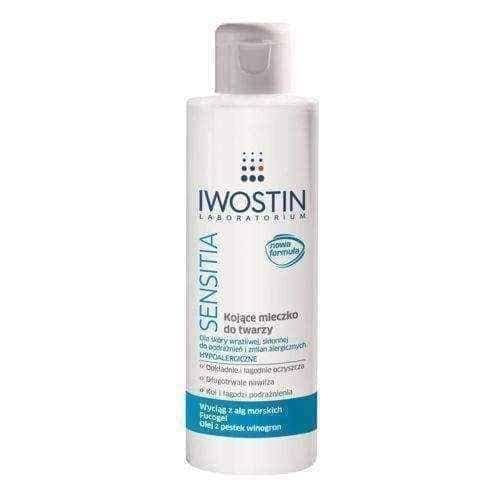 IWOSTIN SENSITIA soothing cleansing milk for the face 215ml UK
