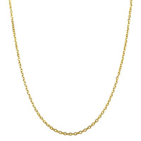 Jewel Solid 14-carat Yellow Gold 18-inch Cable Chain UK