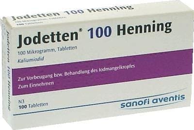 Jodetten 100 Henning tablets 100 pc potassium iodide UK
