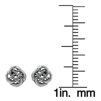 Journee Collection Sterling Silver Celtic Knot Stud Earrings UK