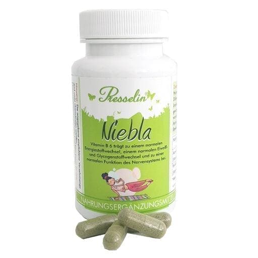 Juniper berries, celery, Dill seeds, nettle, parsley, PRESSELIN Niebla capsules UK