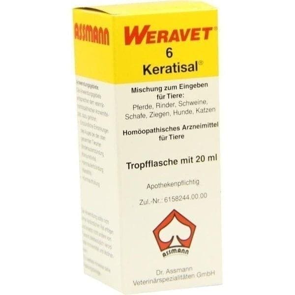 Keratisal 6 drops vet. inflammatory eye disease, horse, cattle, pig, sheep, goat, dog, cats UK