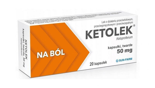 Ketolek, ketoprofen, muscle pain, osteoarticular pain, headache UK
